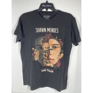2019 OFFICIAL SHAWN MENDES THE TOUR BLACK SHIRT TEE MUSIC CONCERT LIMITED SZ M